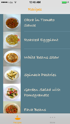 iPhone - Recipe List